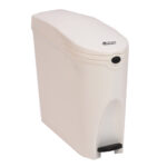 PLASTIC SLIM WHITE DUSTBIN